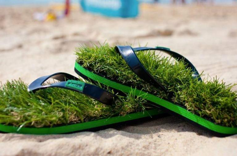 Grass Flip Flops