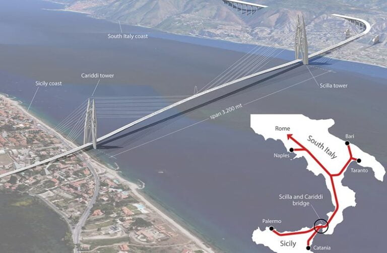 Il Ponte Sullo Stretto Di Messina Il Progetto Di Saverio Adriano ...